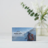 Carte de visite professionnel d'instructeur de ski (Debout devant)