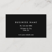 Carte De Visite Professionnel d'objectif de caméra de photographie (Dos)