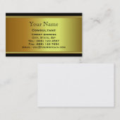 Carte de visite professionnel d'or (Devant / Derrière)