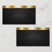 Carte De Visite Professionnel d'or (Devant / Derrière)