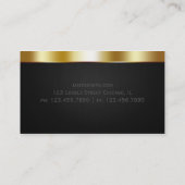 Carte De Visite Professionnel d'or (Dos)