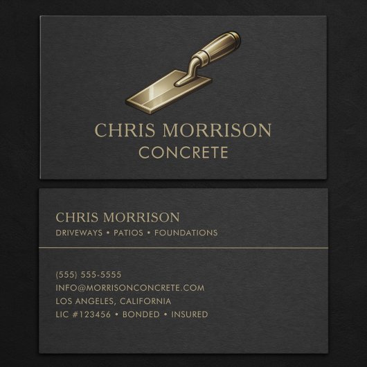 Carte De Visite Professionnel du Béton