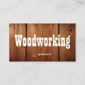 Carte De Visite Professionnel du bois moderne (Dos)