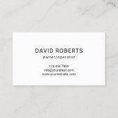 Carte De Visite Professionnel du chauffage et de la climatisation (Dos)