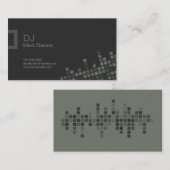 Carte de visite professionnel du DJ (Devant / Derrière)