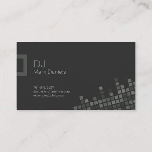 Carte de visite professionnel du DJ (Devant)