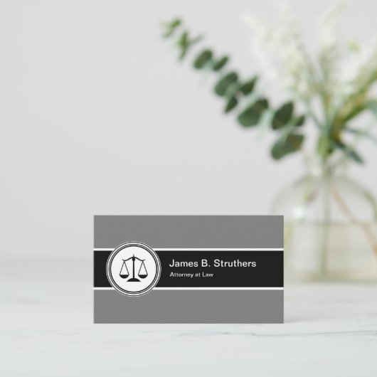 Carte De Visite Professionnel du logo du procureur (Debout devant)