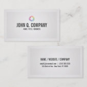 Carte de visite professionnel du logo personnalisé (Devant / Derrière)