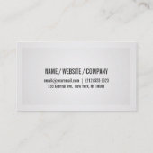 Carte de visite professionnel du logo personnalisé (Dos)