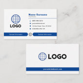 Carte de visite professionnel du logo personnalisé (Devant / Derrière)