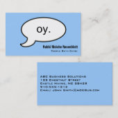 Carte de visite professionnel du nuage "Oy" en rab (Devant / Derrière)
