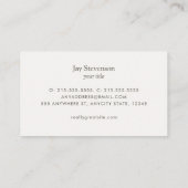 Carte De Visite Professionnel du procureur de droit classique (Dos)