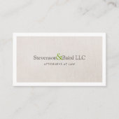 Carte De Visite Professionnel du procureur de droit classique (Devant)