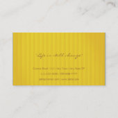 Carte de visite professionnel élégant (Dos)
