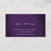 Carte de visite professionnel élégant (Dos)