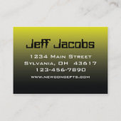 Carte De Visite Professionnel élégant (Dos)