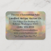 Carte De Visite Professionnel élégant arrondi par Dayle de Sophia (Dos)