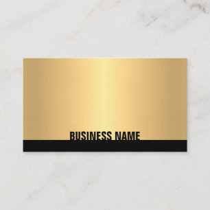 Carte De Visite Professionnel Elegant Black Gold Modern Creative