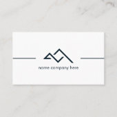 Carte De Visite Professionnel Élégant Blanc Gras Vert foncé Modern (Devant)