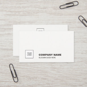 Carte De Visite Professionnel Élégant Blanc Simple Simple Entrepri