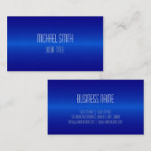 Carte De Visite Professionnel élégant bleu moderne (Devant / Derrière)