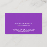 Professionnel Élégant Bleu Violet Moderne Simple