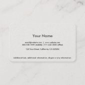 Carte De Visite Professionnel élégant cercle doré simple minimum (Dos)