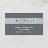 Carte de visite professionnel élégant chic (Dos)