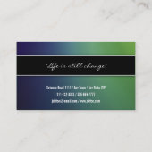 Carte de visite professionnel élégant chic (Dos)