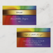 Carte de visite professionnel élégant chic (Devant / Derrière)