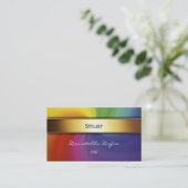 Carte de visite professionnel élégant chic (Debout devant)