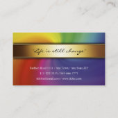 Carte de visite professionnel élégant chic (Dos)