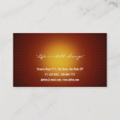 Carte de visite professionnel élégant chic (Dos)