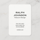 Carte De Visite Professionnel élégant / Cygne d'or (Dos)