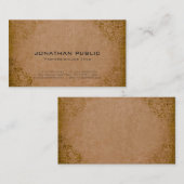 Carte De Visite Professionnel élégant Damask Premium épais luxe (Devant / Derrière)