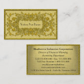 Carte De Visite Professionnel élégant d'automne d'Adlamchelle (Devant / Derrière)