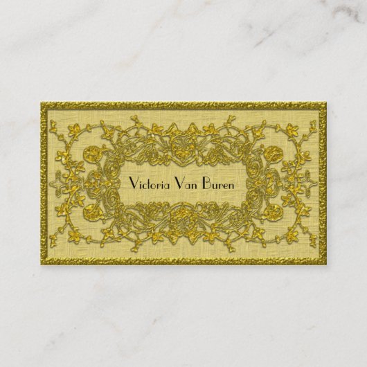 Carte De Visite Professionnel élégant d'automne d'Adlamchelle (Devant)