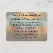 Carte De Visite Professionnel élégant de attente de perle (Dos)