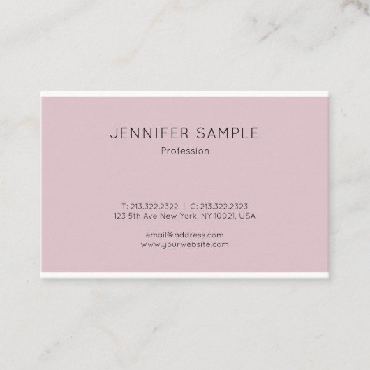 Carte De Visite Professionnel élégant de conception moderne de (Devant)