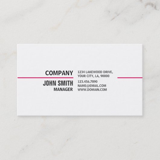 Carte De Visite Professionnel élégant de Cosmetologist de (Devant)