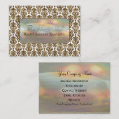 Carte De Visite Professionnel élégant de damassé de Van Marche (Devant / Derrière)