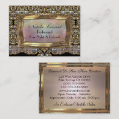 Carte De Visite Professionnel élégant de Fanfaired (Devant / Derrière)