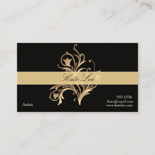 Carte de visite professionnel élégant de Flourish