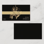 Carte de visite professionnel élégant de Flourish (Devant / Derrière)