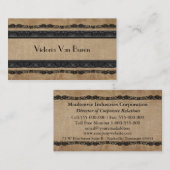Carte De Visite Professionnel élégant de Peabodee (Devant / Derrière)