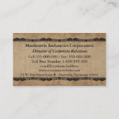 Carte De Visite Professionnel élégant de Peabodee (Dos)