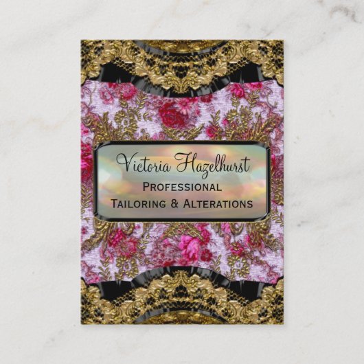 Carte De Visite Professionnel élégant de pétale de Bradfordshire (Devant)