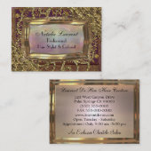 Carte De Visite Professionnel élégant de Saylavone (Devant / Derrière)