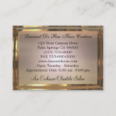 Carte De Visite Professionnel élégant de Saylavone (Dos)