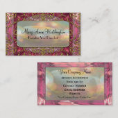 Carte De Visite Professionnel élégant du pétale II de Delancey (Devant / Derrière)